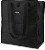 PackIt Freezable Grocery Tote, with EcoFreeze Technology, Foldable, Reusable, Zip Closure, Dual Handles