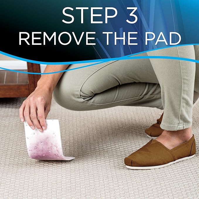Bissell Stomp 'N Go Pet Lifting Pads + Oxy for Stain Removal on Carpet & Area Rug Cleaning, 40 Pack