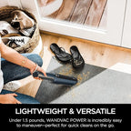 Shark WV410BL WANDVAC Cordless Hand Vacuum, Ultra-Lightweight & Portable with Powerful Suction & Tools for Pets, Designed for Car & Home, Dark Blue