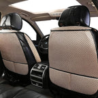 Auto Newer 2PCS Luxury Breathable Car Seat Cover,Front Car Seat Protector, Fit Four Seasons of Universal Automotive Vehicle Cushion Cover, Compatible with 90% Cars,SUV,Trucks (Gold Beige,Front Seats)