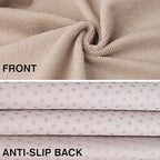 Leader Accessories Towel Waterproof Car Seat Cover Beige for Trucks SUV Seats Fitness Athletes Pets Gym and Water Sport