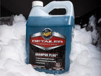 Meguiar's Shampoo Plus, Lubricating Car Wash Soap Lifts Dirt and Grime Off Car Surfaces, Cleans Paint Without Swirling or Scratching, Deepens Gloss and Boosts Shine, 1 Gal