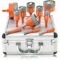 Diamond Hole Saw Kit for Tile, Ceramic, Granite, Marble and More Drilling - ZNXIMER 11pcs Tile Hole Saw Kit (6/8/10/20/25/28/32/35/45/50/65MM)