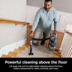 Shark Upright Vacuum, Stratos with DuoClean PowerFins, HairPro, Powered Lift-Away, Self-Cleaning Brushroll, & Odor Neutralizer Technology, Navy, AZ3002