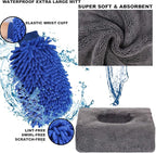 AUTODECO 22Pcs Car Wash Cleaning Tools Kit Car Detailing Set with Black Canvas Bag Collapsible Bucket Wash Mitt Sponge Towels Tire Brush Window Scraper Duster Complete Interior Car Care Kit