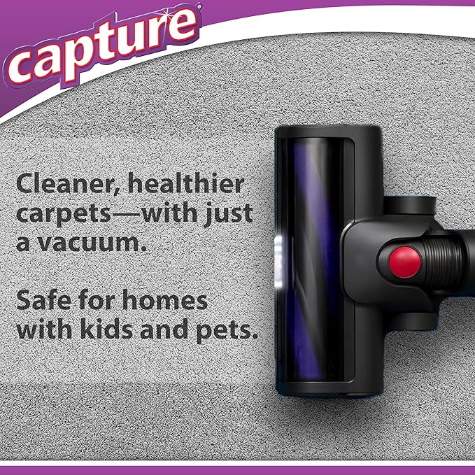 Capture Carpet Total Care Kit 250 - Home Couch and Upholstery, Car Rug, Dogs & Cats Pet Carpet Cleaner Solution - Strength Odor Eliminator, Stains Spot Remover, Non Liquid & No Harsh Chemical
