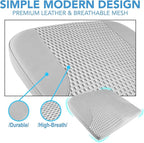 Car Seat Cushion, Comfortable Memory Foam Seat Pillow for Driving, Sciatica-Back Pain Relief, Cushion for Car-Truck, Office, Wheelchair - Gray