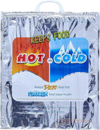 Superio Hot and Cold Insulated Bags for Food Delivery, Grocery Shopping Bags, Food Storage for Hot and Frozen Food for Travel, Disposable Cooler Bag, Reinforced Thermal Lunch Bag (1, 16"x19.25")