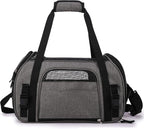 EliteField Soft Sided Pet Carrier (3 Year Warranty, Airline Approved), Multiple Sizes and Colors Available (17" L x 9" W x 12" H, Charcoal Gray)