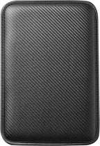 Car Armrest Covers, Vehicle Center Console Cover, Middle Storage Pad, Dog & Cat Paws Protetor, Carbon Fiber PU Leather, Waterproof, Anti-slip, Auto Interior Accessories, Black, Large Size