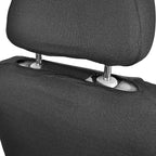 CAR PASS Neoprene EVA Waterproof car seat Covers Front Seats Only, Universal fit for SUV Vehicles Automotive with 5mm Composite EVA Inside,Airbag Compatible (Two Seats 6PCS, Black and Beige)