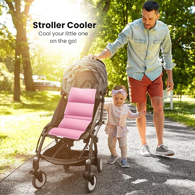 Swanoo Car Seat Cooling Pad, Stroller Cooling Pad with Ice Pack for Babies Toddler and Kids, Sun and Heat Cover Protector for Summer Carseat Cooler Liner…