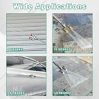 Dual Pressure Washer Tips, 2-in-1 Pressure Washing Nozzle Tips, Power Washer Dual Nozzles with 8PCS Power Washing Spray Nozzle (0, 15, 25, 40 Degree), 1/4" Quick Connect, 5000 PSI