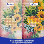 2pcs Diamond Painting Sealer Protectant Brightener(120ml*2), Diamond Art Painting Accessories Glue, Diamond Art Glue Sealer Supplies Clear Finish Permanent Hold & Shine Effect (8OZ)