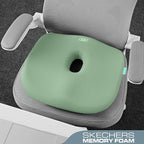 Skechers Seat Cushion Memory Foam,Donut Pillow Office Chair Cushion for Tailbone Pain Relief,Butt Pillow for Office Chair,Car seat Cushion,Long Sitting Office Workers,and Car Drivers,Green