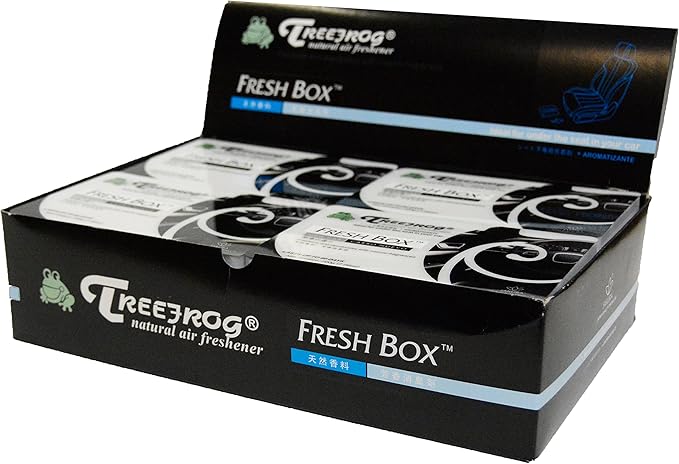 6 Pack Treefrog Natural Air Freshener Fresh Box (AKA Xtreme Fresh) New Car Scent - Comfortable, Clean Refreshing and Wonderful Blend of new car fragrances
