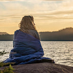 Horizon Hound Puffy Down Camping Blanket - Outdoor Travel Quilt | Sustainable, Insulated, Lightweight & Warm Gear for Sleep, Camping, Stadium, Hiking & Festivals | Water Resistant, Packable & Compact