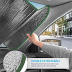 BDK Cali Palm Trees Front Windshield Sunshade Accordion Folding Style Auto Shade for Car Truck SUV Van Blocks UV Rays Sun Visor Protector Easy Setup Keeps Your Vehicle Cool - 58 x 27 inches