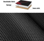 CAROMOP 3D Air Mesh Car Seat Covers Full Set,Breathable and Durable Seat Covers for Cars,Split Bench Compatible,Universal Fit for SUV,Vans,sedans, Trucks, Automotive Interior Covers(5-Seat Black/Red)