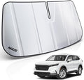 MZS Windshield Sun Shade Compatible with CRV 2023-2026, Foldable SUV Front Window Sunshade with Storage Pouch, Sun Visor Shield Accessories for Interior Protector
