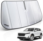 MZS Windshield Sun Shade Compatible with CRV 2023-2026, Foldable SUV Front Window Sunshade with Storage Pouch, Sun Visor Shield Accessories for Interior Protector