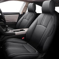 AOMSAZTO Custom Fit for Honda Civic Seat Covers Sedan LX 2016 2017 2018 2019 2020 2021 Ful Set Faux Leather Car Seat Covers Black