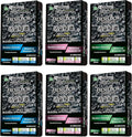 Tree frog Black Squash x2, New Car x2, White Peach x2, Charcoal Car Air freshener 6-pack Assorted, last long with Generously Large size content 200g.