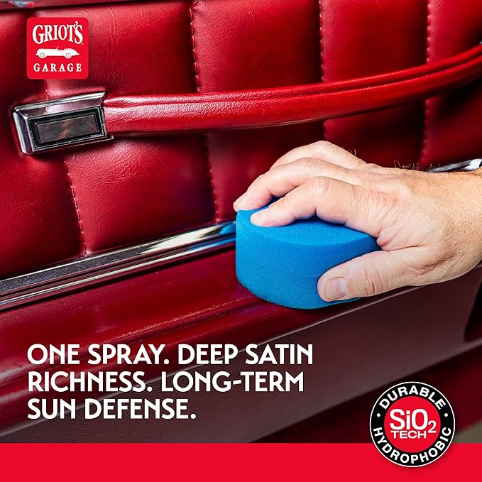 Griot's Garage Ceramic Vinyl and Rubber Protectant for Car Detailing, Restorer and Protectant for Dashboards, Door Panels, Tires, Exterior Trim, Moldings, and More, 10822, One Gallon
