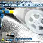 Pressure Washer Gun with Mini Foam Cannon, Dual Connector Accessory, Car Wash Foam Gun Kit - No-Dilution Foam Cannon Pro, 5 Power Washer Nozzle Tips & M22 Adapter, 1/4" Quick Connect