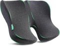 Medisana Extra Large Seat Cushion, Seat Cushions for Office Chairs, Car Seat, Wheelchair - Sciatica & Tailbone & Coccyx Pain Relief Pillow for Driver Sedentary People（Size:19.6 * 16.6 * 3.7 in-Black）