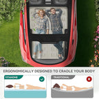 YITAHOME SUV Air Mattress with Pump, Pillows, Carry Bag & Repair Kit, 10" Inflatable Car Camping Bed for SUV, Jeep Wrangler, 4Runner & Mid-to-Large SUVs, Gray
