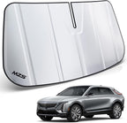 MZS Windshield Sun Shade Compatible with Lyriq 2023-2026, Foldable Car Front Window Sunshade with Storage Pouch, Sun Visor Shield Accessories for Interior Protector