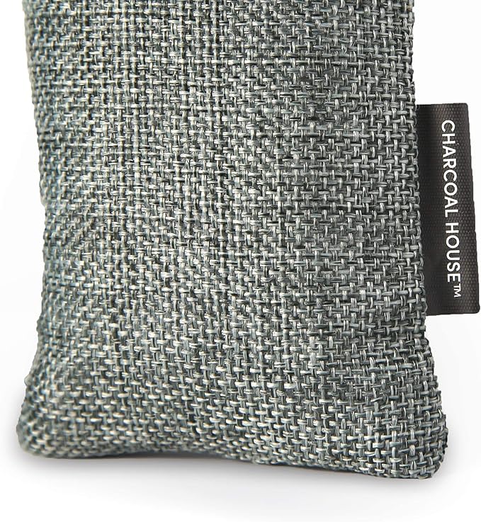 Charcoal House Premium Charcoal Bags (2 x 75g) for Odor Elimination and Fresh Air - Ideal for Home, Closets, Fridge, Car - Odor Absorber, Deodorizer, Air Purifier Bags
