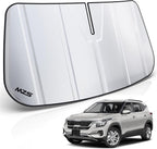 MZS Windshield Sun Shade Compatible with Seltos 2020-2026, Foldable Car Front Window Sunshade with Storage Pouch, SUV Sun Visor Shield Accessories for Interior Protector