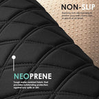 FH Group Car Seat Cushion Neosupreme Automotive Seat Cushions - Universal Fit, Rear Car Seat Cushion, Car Seat Cushions With Non-slip Silicone Backing for SUV, Sedan, Van Rear Set Black
