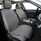 Luxury Full Coverage Car Seat Covers, Premium Breathable 3D Diamond Pattern Fabric, All-Season Automotive Interior Seat Protectors, Universal Fit for Sedan SUV Truck (2 Fronts Gray)