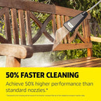 Kärcher eco!Booster Pressure Washer Nozzle - Universal 1/4" Quick Connect Nozzle for 50% More Cleaning Power on Cars, Fences, and Patio Furniture