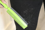 FURemover Duo Pet Hair Rubber Brush, Dual Sided to Easily Remove Fur and Lint from Clothing and Upholstery, Thick Bristles Groom Dogs and Cats, Easy to Clean, Colors May Vary