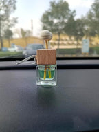 5Packs 8ml Empty Car Air Freshener Vent Clip, Clear Glass Essential Oil Diffuser Vent Outlet Auto Perfume Aromatherapy Bottle Vials Fragrance Ornament Decor (5pcs)