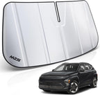 MZS Windshield Sun Shade Compatible with Kona 2024-2026, Foldable Car Front Window Sunshade with Storage Pouch, SUV Sun Visor Shield Accessories for Interior Protector