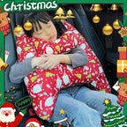 Car Pillow for Kids, Car Neck Head Support Cushion Set,Travel car seat Safety Pillow,h Shape car Sleeping Pillow Kids,Pillow case can be Disassembled and Washed (H)