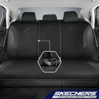 Skechers Memory Foam Car Seat Covers, Air Cool Mesh Thick Seat Covers, Airbag Compatible Car Seat Cover, Automotive Comfort Protection for Most Cars,Vans,Trucks, SUVs,Black