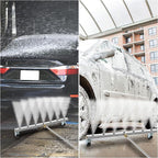 M MINGLE 24” Undercarriage Pressure Washer Attachment, Undercarriage Sprayer with 7 Nozzles, Under Car Washer with 3 Pieces Extension Wand, 4000 PSI