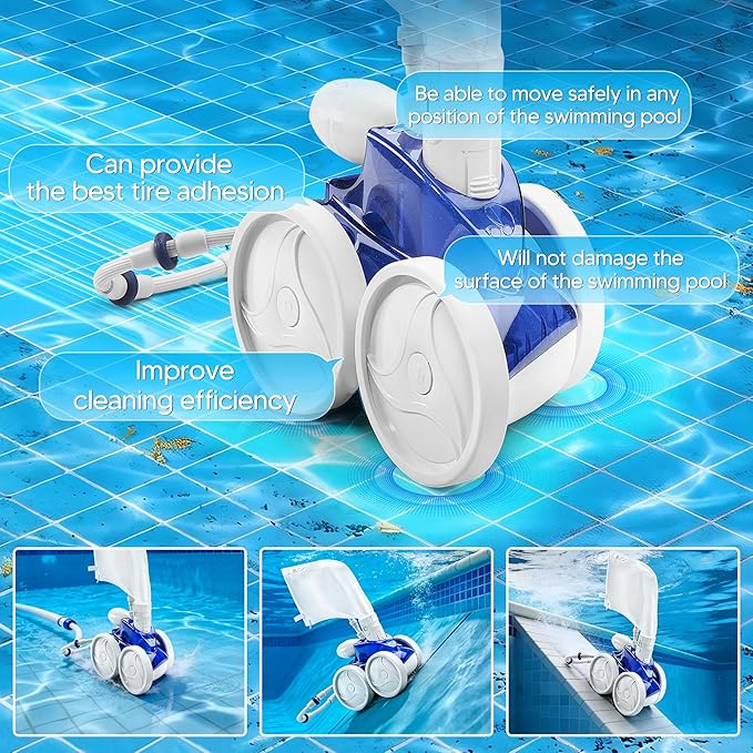 Funmit Pool Cleaner All Purpose Tire Replacement Part Compatible with Polaris 280 360 180 380 C10 C-10 Pack of 6