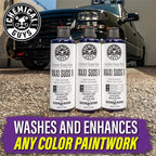Chemical Guys CWS/1010/64 Maxi-Suds II Foaming Car Wash Soap (Works with Foam Cannons, Foam Guns or Bucket Washes) Safe for Cars, Trucks, Motorcycles, RVs & More, 64 fl. Oz (Half Gallon), Grape Scent