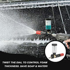 Pure Pro Foam Cannon for Pressure Washer, Adjustable Nozzle with 1/4” Quick Connector, Power Washer Soap Cannon for Car Detail, Additional 1.1mm Orifice Nozzle