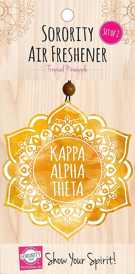 Sorority Shop - Kappa Alpha Theta - Mandala Air Freshener - 2/Pack