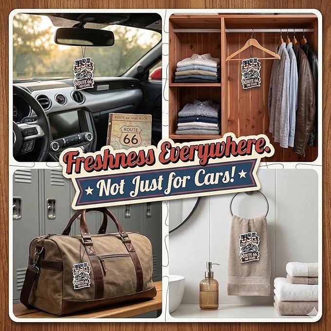 9Pcs USA 250th Anniversary Car Air Freshener, 1776-2026 Semiquincentennial Commemorative Hanging Ornament, Patriotic Double-Sided Scented Tablet, 2026 Independence Day Souvenir Gifts (Style 7)
