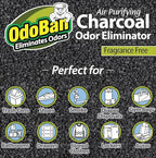 OdoBan Air Purifying Charcoal Natural Odor Eliminator, Non-Toxic Formula, Made in the USA, Fragrance Free, 200 Gram Bag