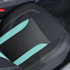 CAR PASS Bucket Car Seat Cover, Breathable 3D Air Mesh-100% Sporty Fabric Front Seats, Airbag Compatible, Universal Fit Automotive SUV Truck Sedan Vans Women, High Back Two Front 2 Piece, Black Mint